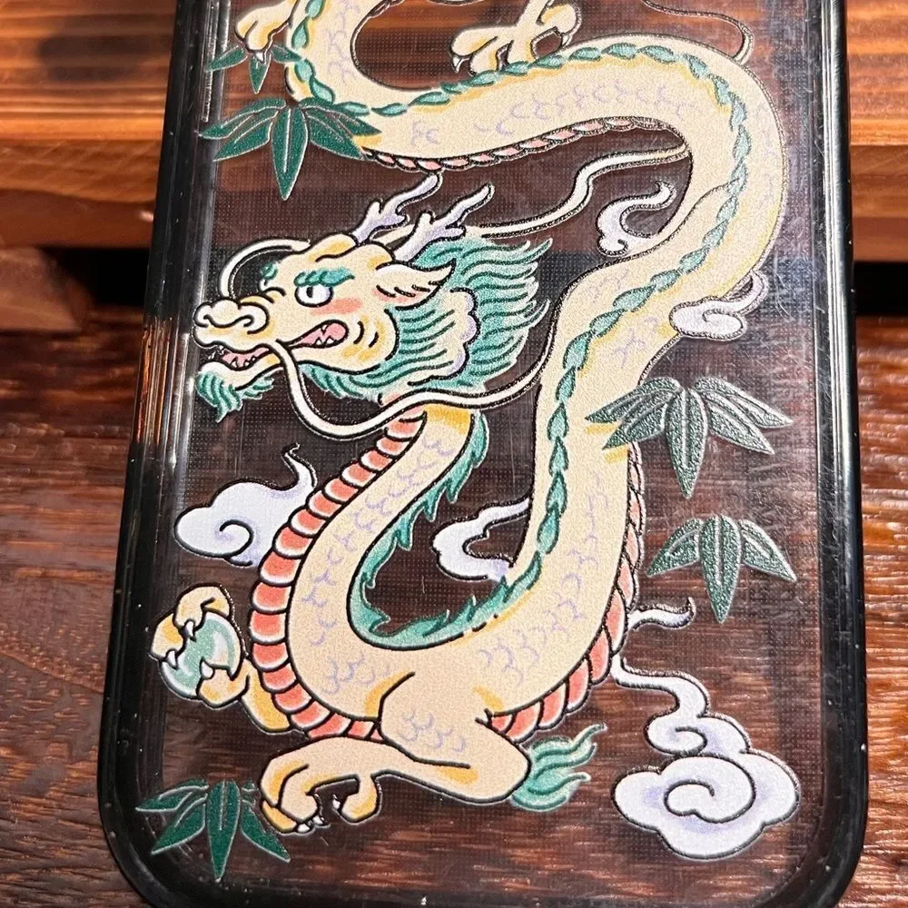 Casetify Dragon Year Impact Design Case for Apple iPhone 16, Clear/Black. New!.